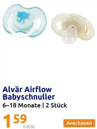 Action Alvär Airflow Babyschnuller 6-18 Monate | 2 Stück Angebot