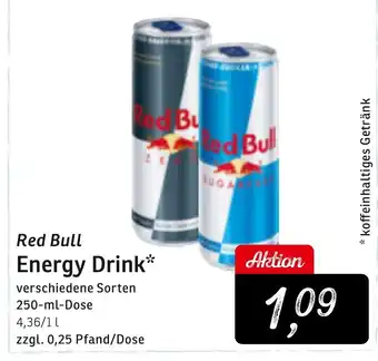 KONSUM Red Bull Energy Drink* 250ml Angebot