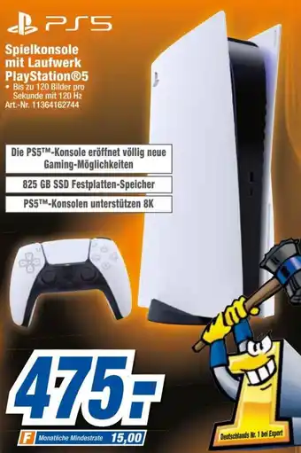 expert Techno Land PS5 Spielkonsole mit Laufwerk PlayStation 5 Angebot