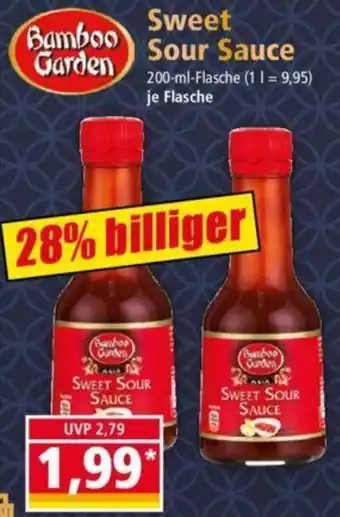 Norma Bamboo Garden Sweet Sour Sauce 200-ml-Flasche Angebot