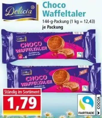 Norma Delicia Choco Waffeltaler 144-g-Packung Angebot