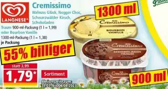 Norma LANGNESE Cremissimo 900/1300 ml Angebot