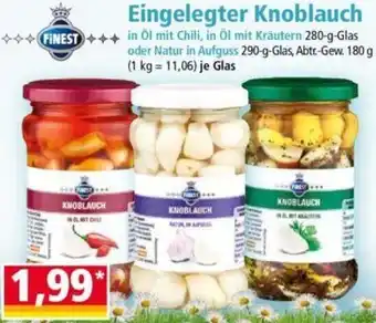 Norma Finest Eingelegter Knoblauch 280/290 g Glas Angebot