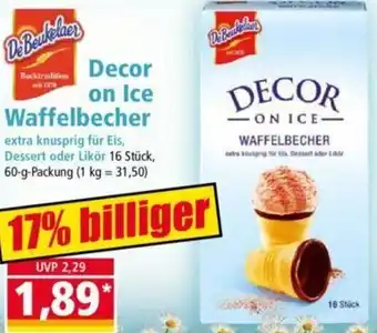 Norma De Beukelaer Decor on Ice Waffelbecher 60 g Packung Angebot