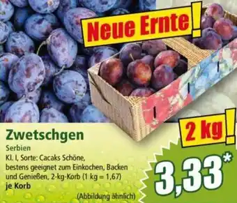 Norma Zwetschgen 2 kg Angebot