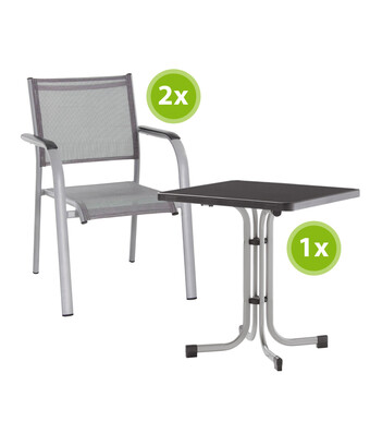 Dehner Balkonmöbel-set dallas, 3-teilig Angebot