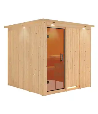 Dehner Wolff finnhaus innensauna de luxe daphne, ca. b210/h202/t210 cm Angebot