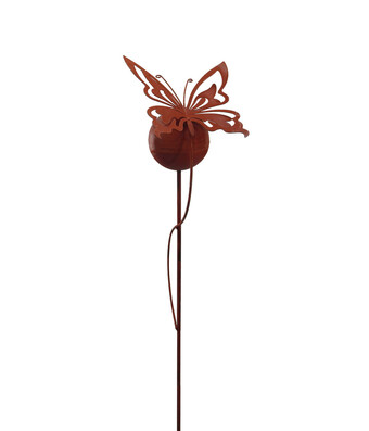Dehner Dehner metall-kugel schmetterling, rost Angebot