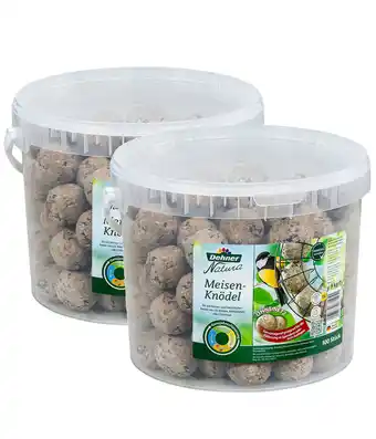 Dehner Dehner natura wildvogelfutter meisen-knödel, ohne netz, 2 x 100 stk. je 100 g Angebot