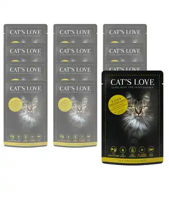 Dehner Cat's love nassfutter für katzen adult mix, 12 x 85 g Angebot