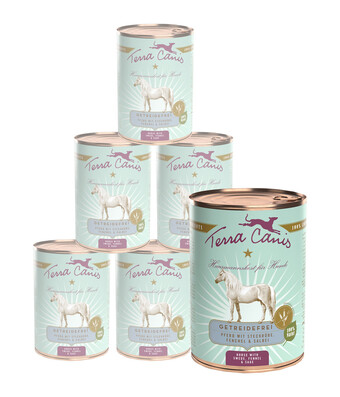 Dehner Terra canis nassfutter für hunde getreidefrei, 6 x 400 g Angebot