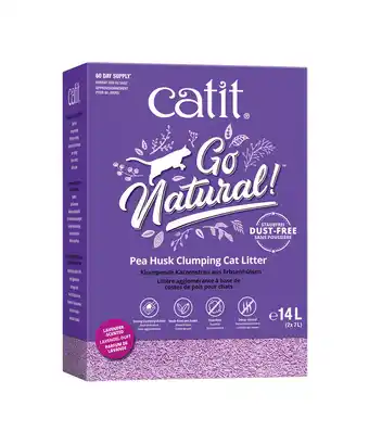 Dehner Catit go natural! katzenstreu aus erbsenhülsen, lavendel, 2 x 7 l Angebot