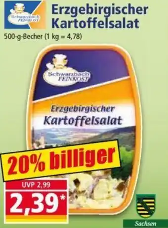 Norma Erzgebirgischer Kartoffelsalat 500-g-Becher Angebot