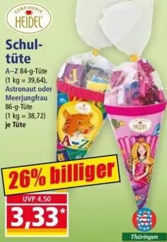 Norma Confiserie Heidel Schultüte 84/86 g Angebot