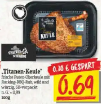 NP Discount Chicken Schmiede ,,Titanen Keule" 100 g Angebot