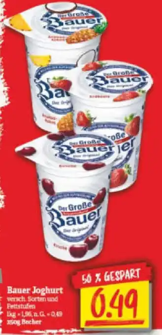 NP Discount Bauer Joghurt 250 g Becher Angebot