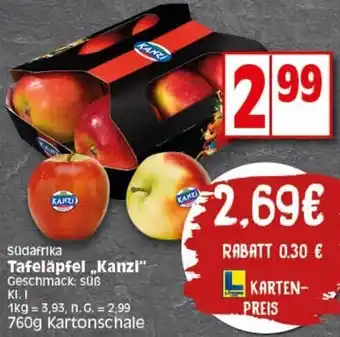 Elli Markt Südafrika Tafeläpfel ,,Kanzi" 760 g Kartonschale Angebot