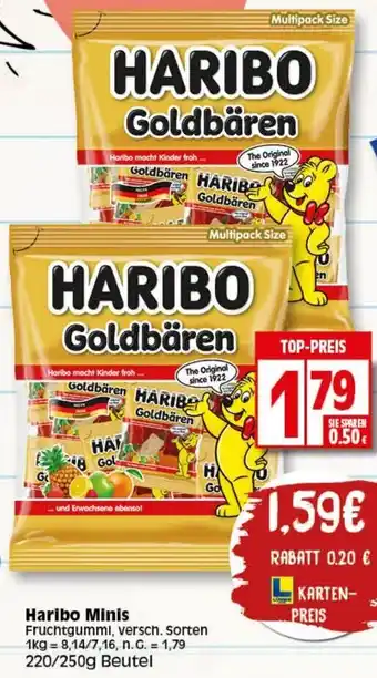 Elli Markt Haribo Minis 220/250 g Beutel Angebot