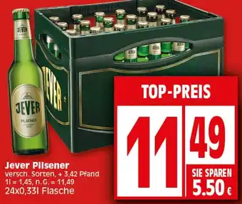 Elli Markt Jever Pilsener 24x0,33 L Flasche Angebot