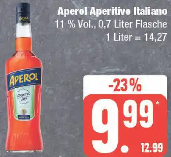 Marktkauf Aperol Aperitivo Italiano 0,7 Liter Flasche Angebot