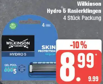 Marktkauf Wilkinson Hydro 5 Rasierklingen 4 Stück Packung Angebot