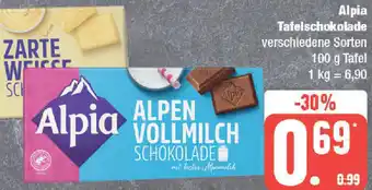 Marktkauf Alpia Tafelschokolade 100 g Tafel Angebot