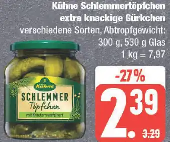 Marktkauf Kühne Schlemmertöpfchen extra knackige Gürkchen 530 g Glas Angebot