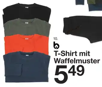 Zeeman 10. T-Shirt mit Waffelmuster Größe 92-128. Angebot