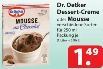 Famila Nord Ost Dr. Oetker Dessert-Creme oder Mousse Angebot