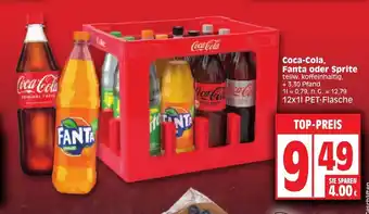 Edeka Coca-Cola, Fanta o. Sprie 12*1L Angebot