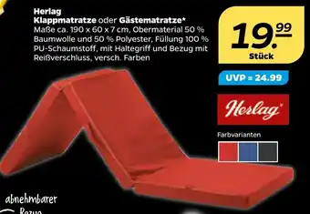NETTO Herlag Klappmatratze oder Gästematratze Angebot