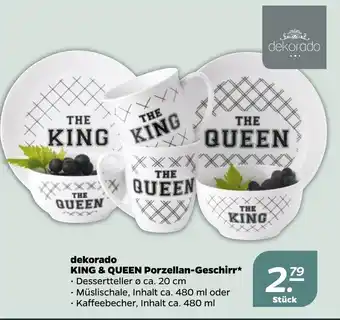 NETTO Dekorado King & Queen Porzellan Geschirr Angebot