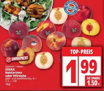 Edeka Nektarinen oder Pfirsiche 1kg Angebot