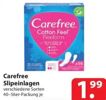 Famila Nord Ost Carefree Slipeinlagen 40-56er-Packung Angebot