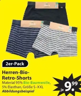 Famila Nord Ost Herren-Bio Retro-Shorts 2er-Pack Angebot