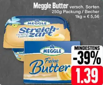 Edeka Meggle Butter 250g Packung / Becher Angebot