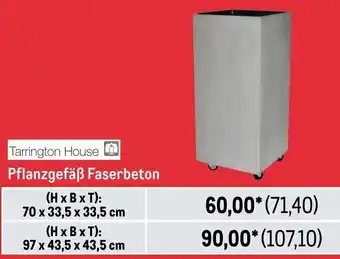 METRO Tarrington House Pflanzgefäß Faserbeton Angebot