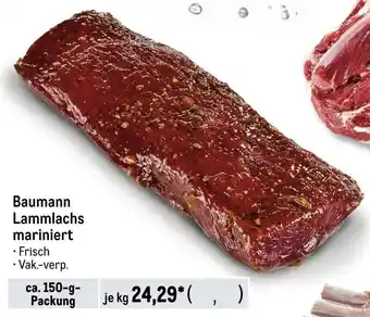 METRO Baumann Lammlachs mariniert ca. 150-g-Packung Angebot