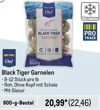 METRO METRO Chef Black Tiger Garnelen 800 g Beutel Angebot