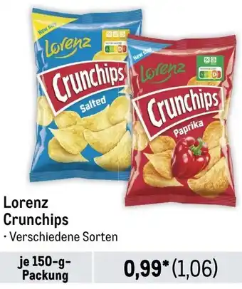 METRO Lorenz Crunchips 150-g-Packung Angebot