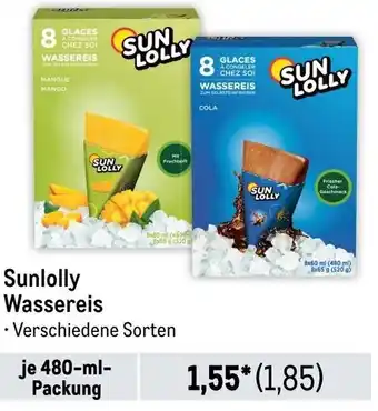 METRO Sunlolly Wassereis 480-ml-Packung Angebot