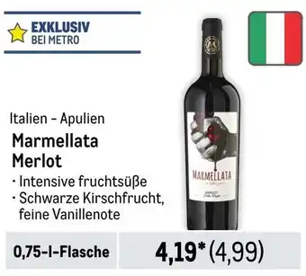 METRO Italien - Apulien Marmellata Merlot 0,75-L-Flasche Angebot