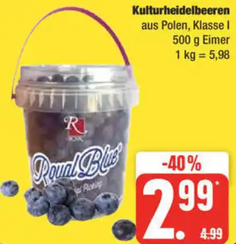 Edeka Kulturheidelbeeren 500 g Eimer Angebot