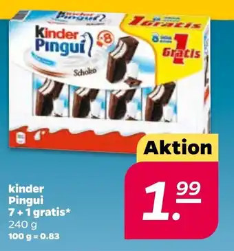 NETTO Kinder Pingui 7+1 gratis 240g Angebot