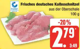 Edeka Frisches deutsches Kalbsschnitzel 100 g Angebot