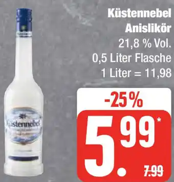 Edeka Küstennebel Anislikör 0,5 Liter Flasche Angebot