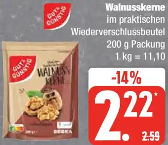 Edeka Gut & Günstig Walnusskerne 200 g Packung Angebot