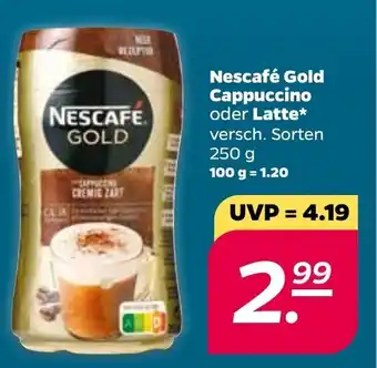 NETTO Nescafé Gold Cappuccino oder Latte 250g Angebot