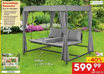 Netto Marken-Discount JUSKYS Schaukelliege Kassandra Angebot