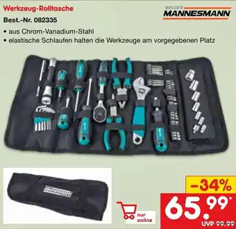 Netto Marken-Discount BRÜDER MANNESMANN Werkzeug-Rolltasche Angebot